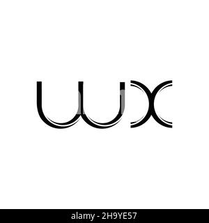 XW Logo monogram with slice shape blackground design template Stock ...