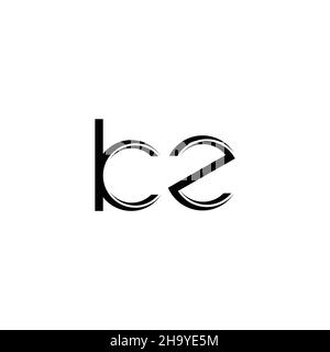 ZK Logo monogram with slice rounded modern design template isolated on ...