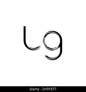 LG Monogram Logo geometric initial with wing shape style design ...