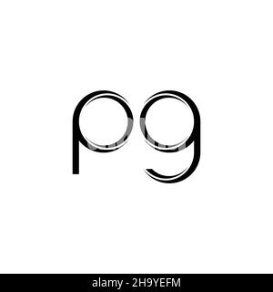 PG monogram initial logo with geometric shield and star icon design ...
