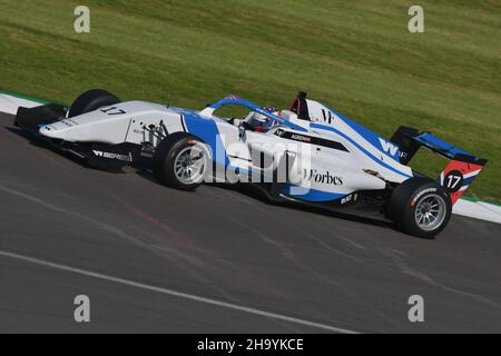 Ayla Agren in the W Series British Grand Prix support race at Silverstone. Stock Photo