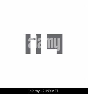 IL Logo monogram with negative space style design template isolated on white background Stock Vector
