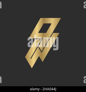 Alphabet Initials logo QW, WQ, W and Q Stock Vector
