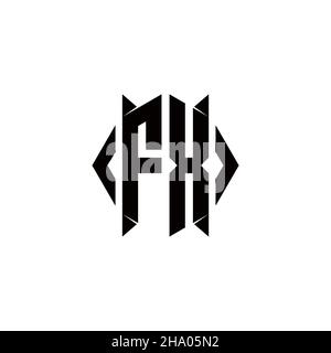 DC Logo monogram with shield shape designs template vector icon modern Stock Vector