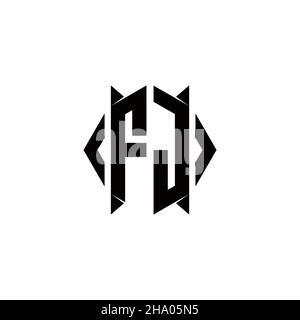 CS Logo monogram with shield shape designs template vector icon modern Stock Vector