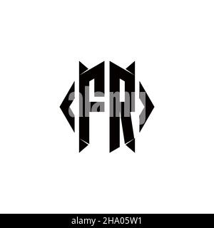 CZ Logo monogram with shield shape designs template vector icon modern Stock Vector