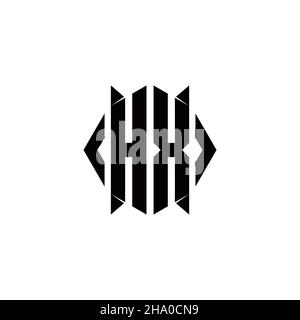 FC Logo monogram with shield shape designs template vector icon modern Stock Vector