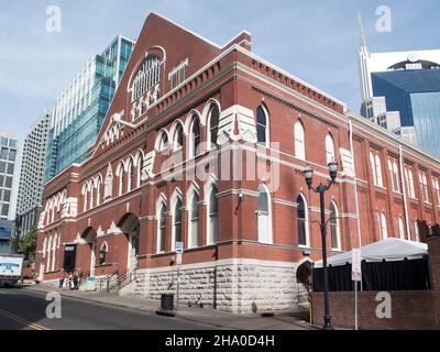 Ryman Auditorium former home of the Grand Ole Opry, Nashville Tennessee Stock Photo