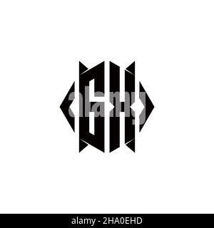 EC Logo monogram with shield shape designs template vector icon modern Stock Vector