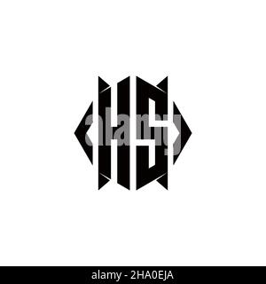 FA Logo monogram with shield shape designs template vector icon modern Stock Vector