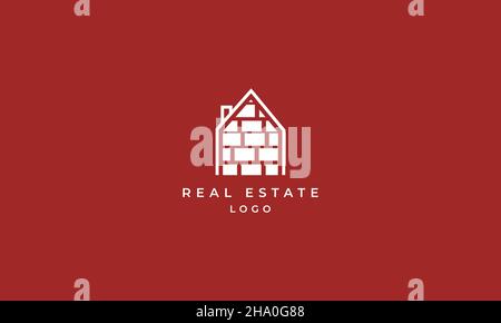 Real Estate Vector Logo Design Stock Vector