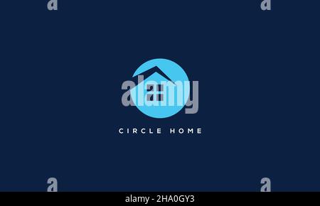 Real Estate Vector Logo Design circle design Stock Vector