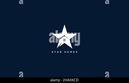 Real Estate Vector Logo Design star design Stock Vector