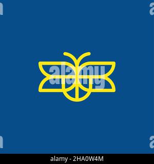 Firefly abstract sign. Graphic vector symbol. Stock Vector