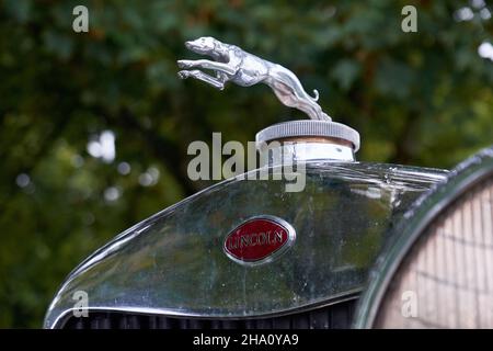thumbnail image 2 of Vintage Greyhound Hood Ornament – Rare Ford Lincoln Car Mascot – Made In USA 2 of 3