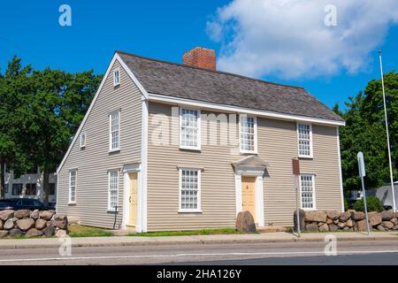 John Quincy Adams Birthplace is a historic house at 141 Franklin Street in Quincy, Massachusetts MA, USA. This house, built in 1716, is the birthplace Stock Photo