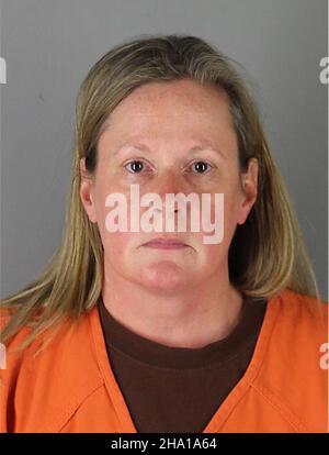 Minneapolis, Minnesota, USA. 9th Dec, 2021. This undated file booking photo shows KIM POTTER, a former Brooklyn Center, Minn., police officer who said she mistakenly drew her gun instead of her Taser when she fatally shot Black motorist Daunte Wright. Potter faces charges of first- and second-degree manslaughter in Wright's death. (Credit Image: © Hennepin County Sheriff/ZUMA Press Wire) Stock Photo