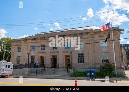 United States Postal Service building at 47 Washington Street in Quincy, Massachusetts MA, USA. Stock Photo