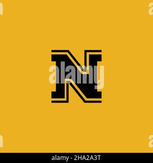 Premium Vector N initial letter Logotype for luxury branding. Elegant and stylish design for your Elite company. Stock Vector