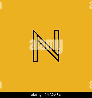 Premium Vector N initial letter Logotype for luxury branding. Elegant and stylish design for your Elite company. Stock Vector