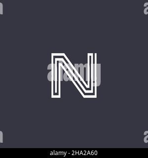 Premium Vector N initial letter Logotype for luxury branding. Elegant and stylish design for your Elite company. Stock Vector