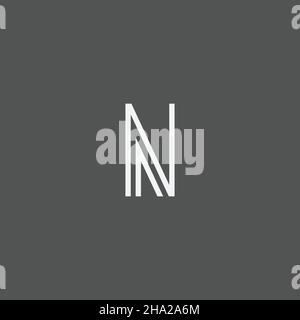 Premium Vector N initial letter Logotype for luxury branding. Elegant and stylish design for your Elite company. Stock Vector