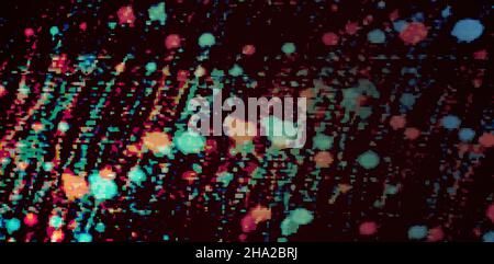 Close-up of big illuminated led screen. Horizontal digital theme poster, greeting cards, headers, website and app Stock Photo