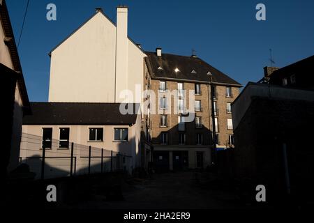 France, Brittany, September 2020. Illustration of daily life in Brittany. Photograph by Martin Bertrand. France, Bretagne, Septembre 2020. Illustratio Stock Photo