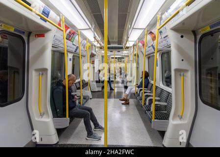 Overground Inside London 09-27-2020 Inside view of London underground o London. London's ...