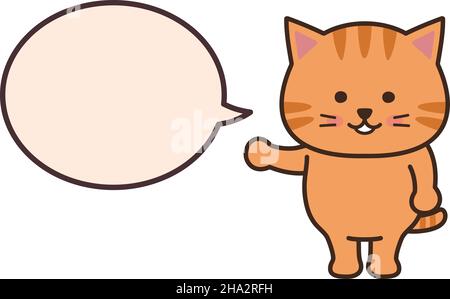 cute cartoon angry cat with speech bubble sticker Stock Vector Image & Art  - Alamy