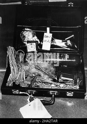 NORBERT KRÖSCHER was a German terrorist and member of J2M.He was strongly associated with the Red Army Fraction.1976 he was planned to kidnap the Swedish politician Anna-Greta Leijon the plan known as Operation Leo.Explosives and detonators Stock Photo