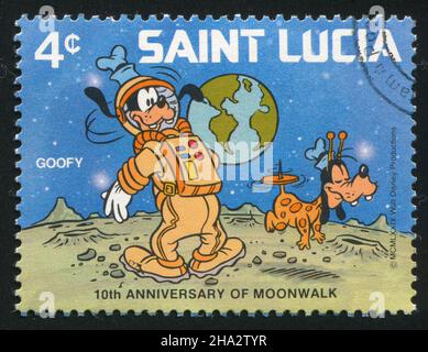 SAINT LUCIA - CIRCA 1980: stamp printed by Saint Lucia