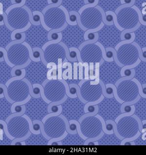Vector seamless pattern in Very Peri color. Stock Vector
