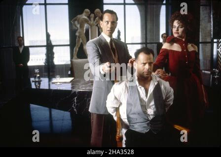 Hudson Hawk  Year : 1991 USA Director : Michael Lehmann Richard E. Grant, Bruce Willis, Sandra Bernhard Stock Photo