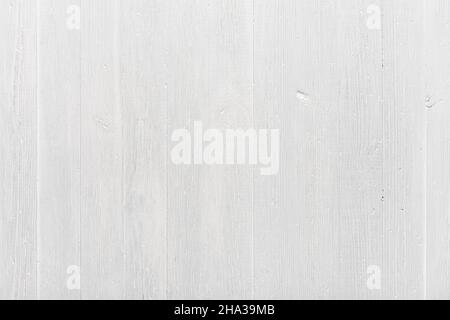 White wooden texture background. Painted wooden table top view. Stock Photo