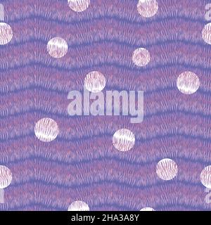 wavy stripes and glowing dots in periwinkle tones Stock Vector