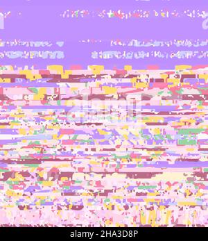 This is a illustration of Cool glitch bug screen background Stock Vector