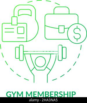 Training center membership concept icon Stock Vector