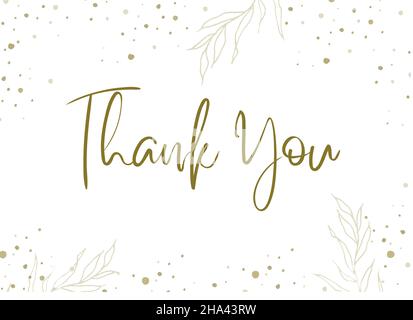 Thank You handwritten, Thank You calligraphy sign, Thank you card vector illustration, Thank you Great lettering and calligraphy for greeting cards, s Stock Vector