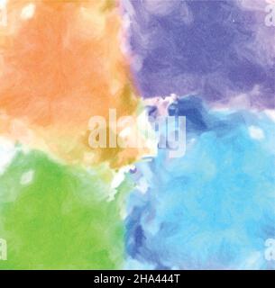 Watercolor multicolored spot paint pastel vector eps Stock Vector