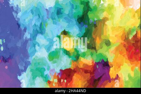 Watercolor multicolored spot paint pastel vector eps Stock Vector