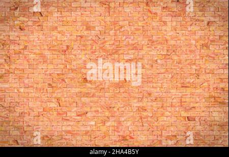 Red brickwork pastel oil watercolor vector eps Stock Vector