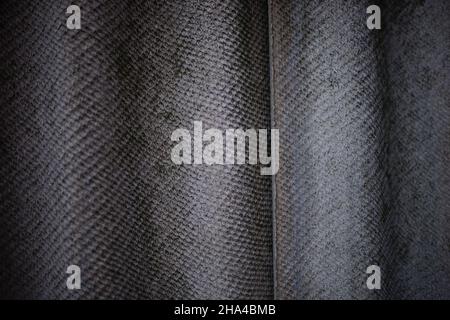 Dark grey slate asbestos cement sheet close-up Stock Photo