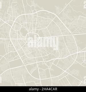 Vector map of Medina, Saudi Arabia. Urban city in Saudi Arabia. Street map poster illustration. Medina map art. Stock Vector