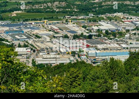 Commercial and industrial area of Rovereto. Rovereto, Province of Trento, Trentino Alto Adige, Italy, Europe