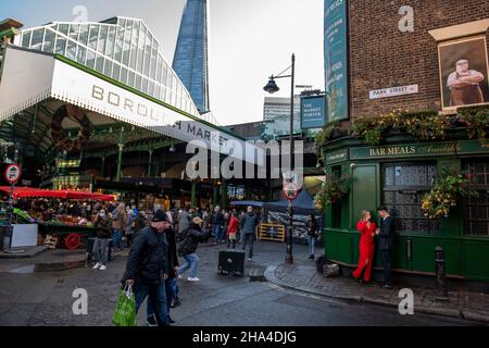 Borough Market in December 2021 Stock Photo