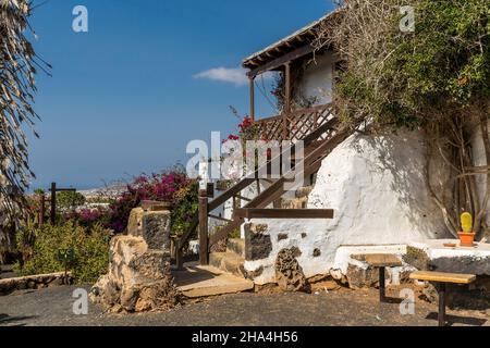 museo agricola el patio,open-air museum,founded in 1845,tiagua,lanzarote,canary islands,spain,europe Stock Photo