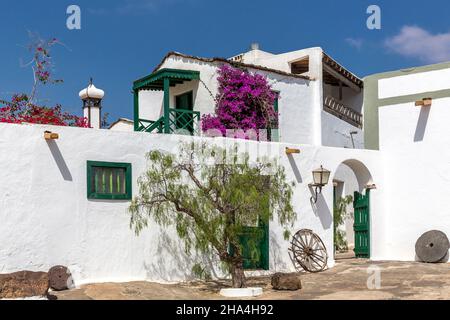 museo agricola el patio,open-air museum,founded in 1845,tiagua,lanzarote,canary islands,spain,europe Stock Photo