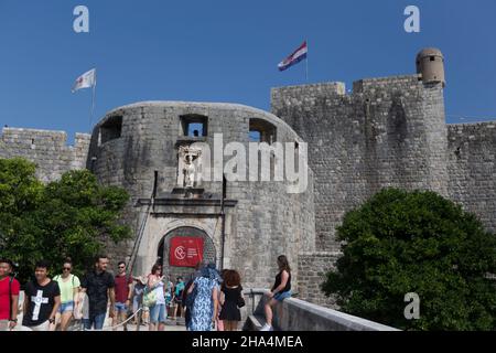 dubrovnik,croatia - famous as king's landing in the tv-series game of thrones Stock Photo