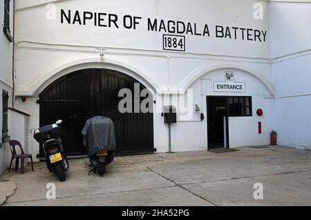 Napier of Magdala Battery in Gibraltar Stock Photo